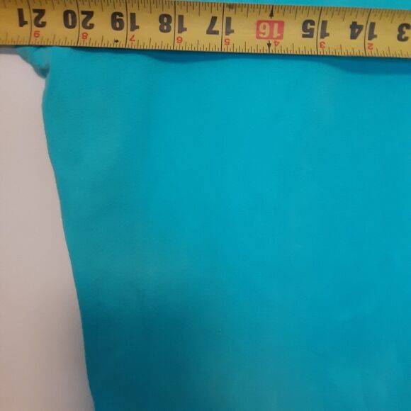 Bon Worth Shirts Womens M Petite Blue V Neck Short Sleeve Floral Embroidered Tee - Picture 5 of 7